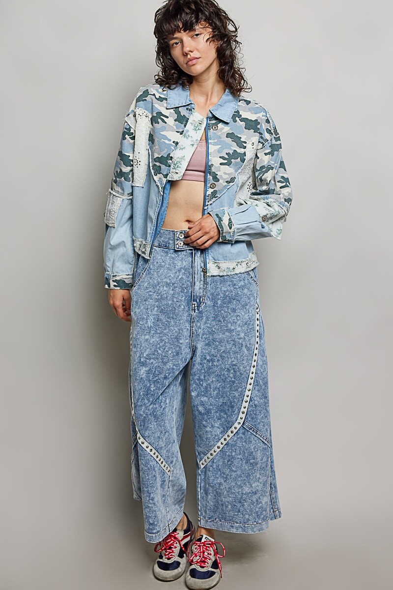 CHAQUETA CROCHET Denim