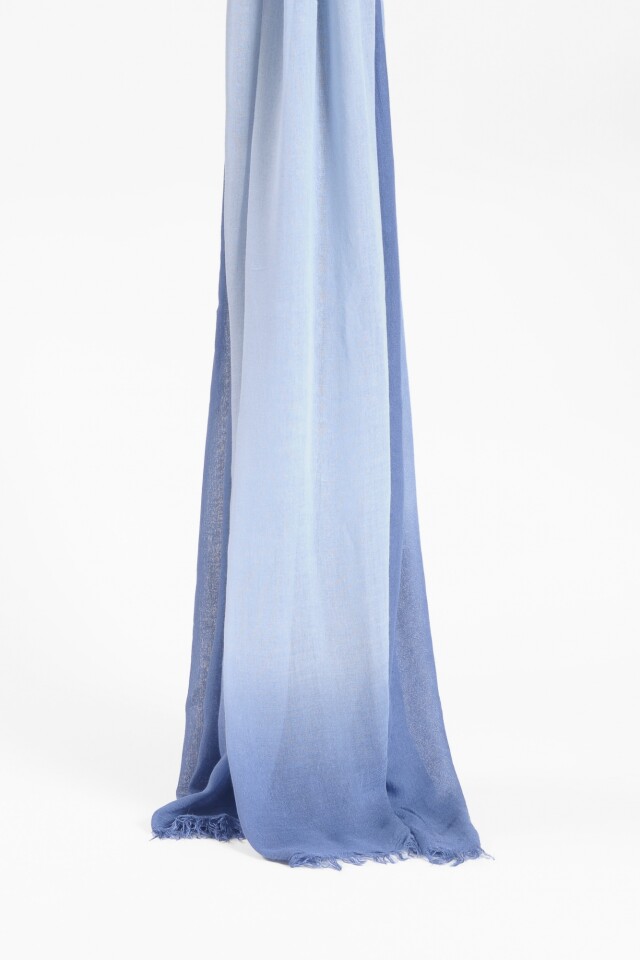 Pashmina tie dye azul regata