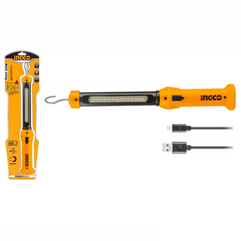 LAMPARA TRABAJO TALLER INGCO HWLI35261 BAT RECARGABLE 3.5W LAMPARA TRABAJO TALLER INGCO HWLI35261 BAT RECARGABLE 3.5W