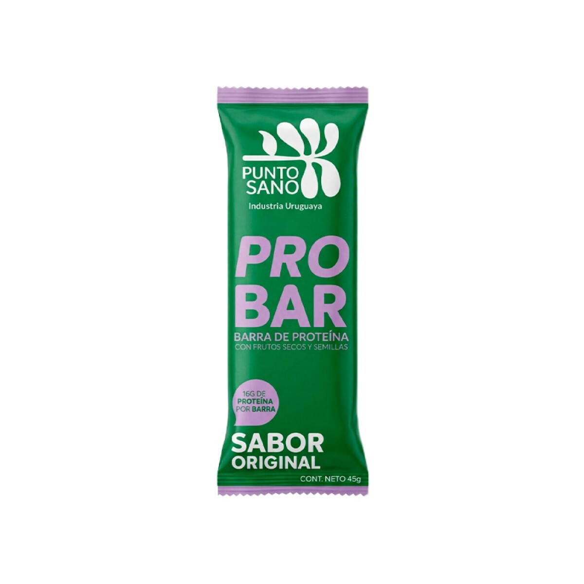 Barra de proteinas sabor original 45g Punto Sano 