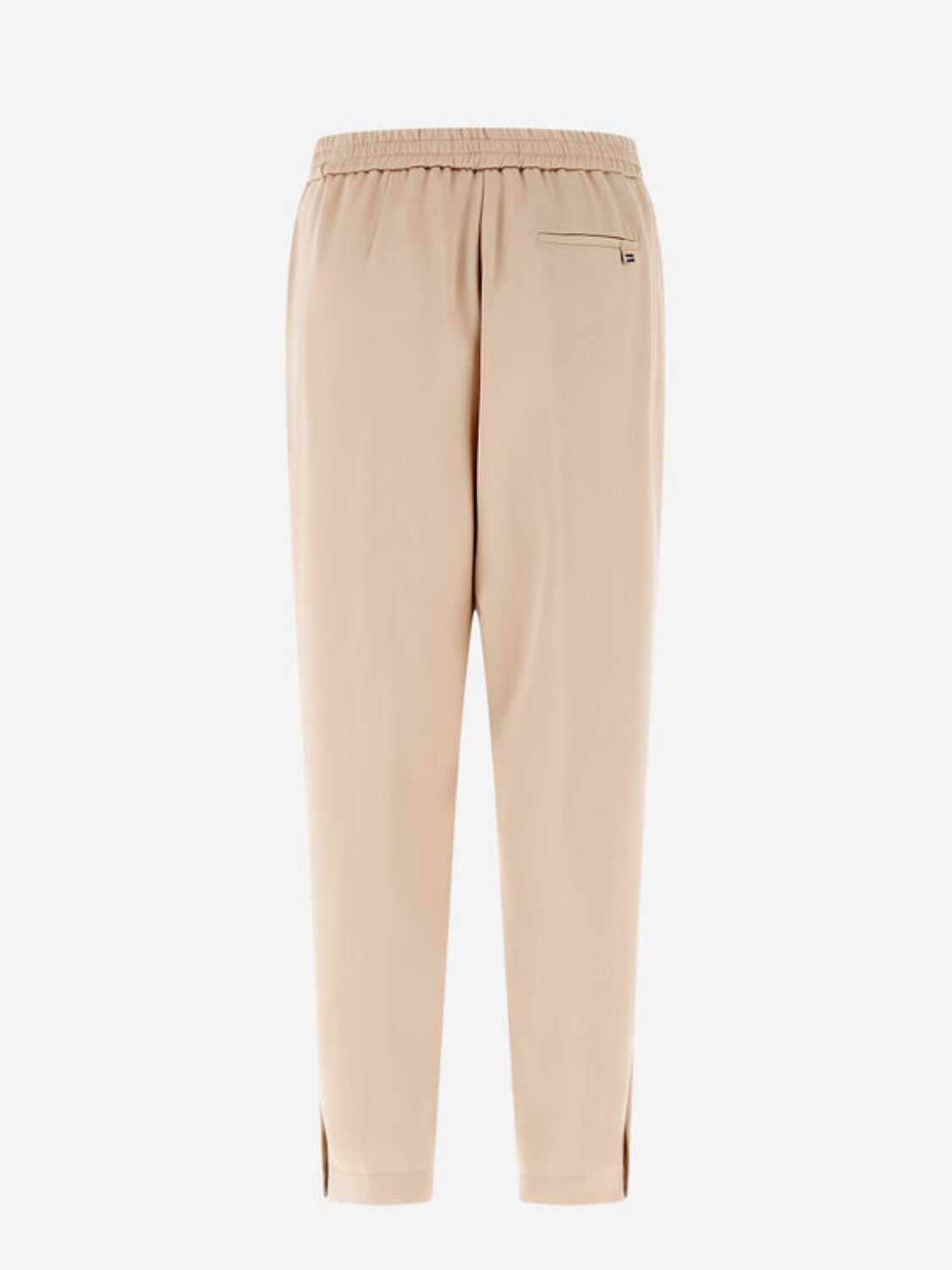 Herno - Pantalón de cintura ajustable con efecto satinado Beige
