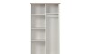 Ropero 2 puertas 1 cajón - Madera maciza - Linea Colonial Blanco
