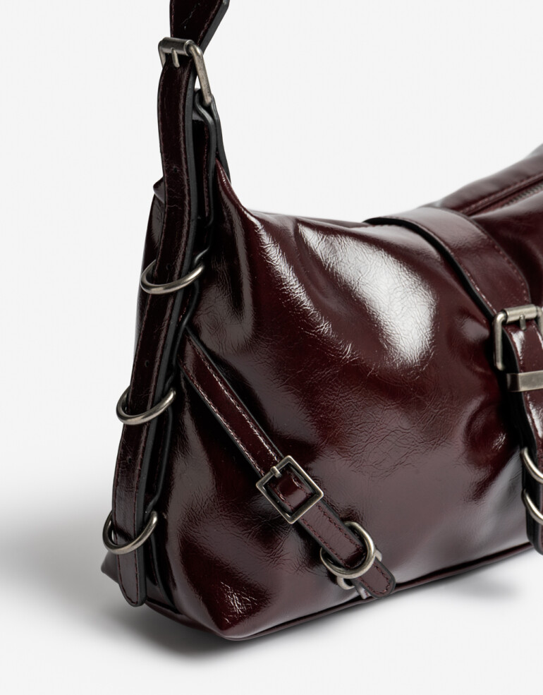 City Cartera Baguette Burgundy - Rojo Cereza