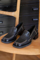 MOCASIN CUERO NEGRO