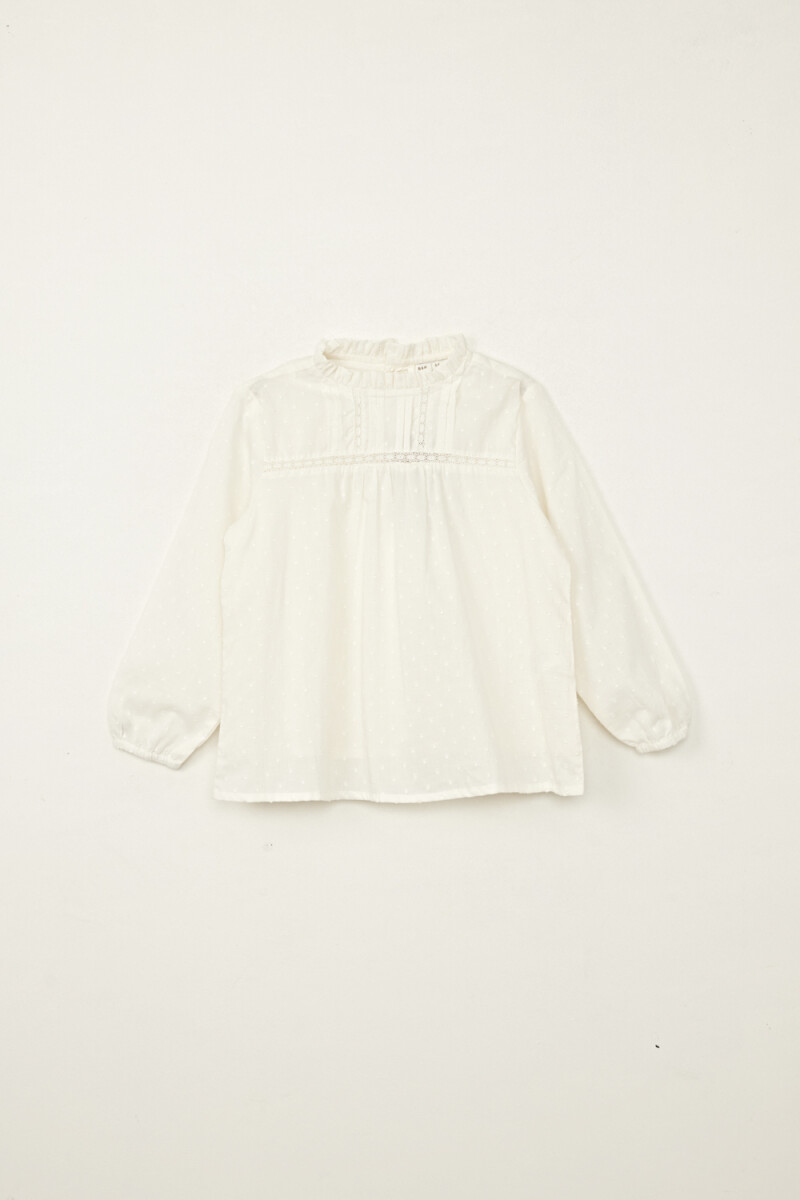 Blusa broderie Crudo