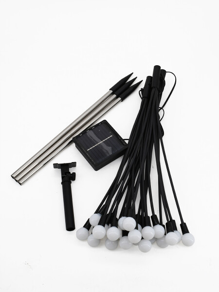 LUCES LED DE CARGA SOLAR EXTERIOR TRANSPARENTE