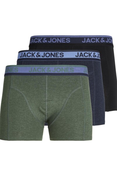 Calzoncillos largos negros con logo en contraste en la cinturilla de Jack &  Jones