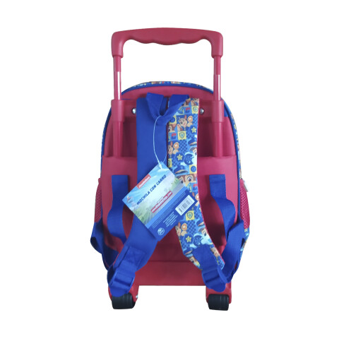 Mochila Infantil Paw Patrol 3d Con Carro 30 Cm ROJO