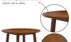 Conjunto de Comedor 4 sillas - Brunei Nogal