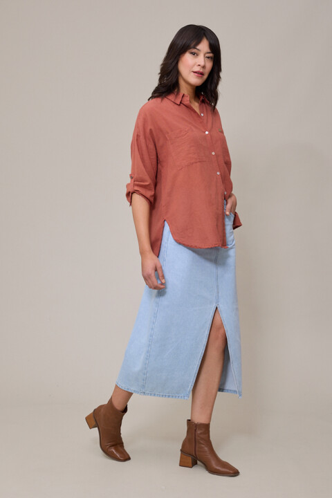 FALDA JEAN AUDINO POLANCO Azul Claro