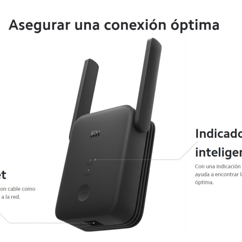 Extensor de Rango WiFi Xiaomi AC1200 - Amplia tu Conexión con 867 Mbps Dual Band RA75 Extensor de Rango WiFi Xiaomi AC1200 - Amplia tu Conexión con 867 Mbps Dual Band RA75