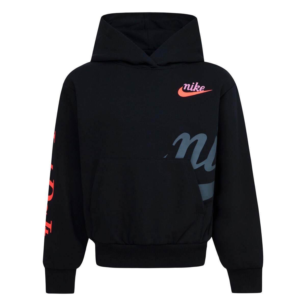 Abrigo New Impressions Pull Over de Niña - Negro 