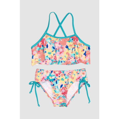 Bikini machalita ii 6-16a Flor aquarela