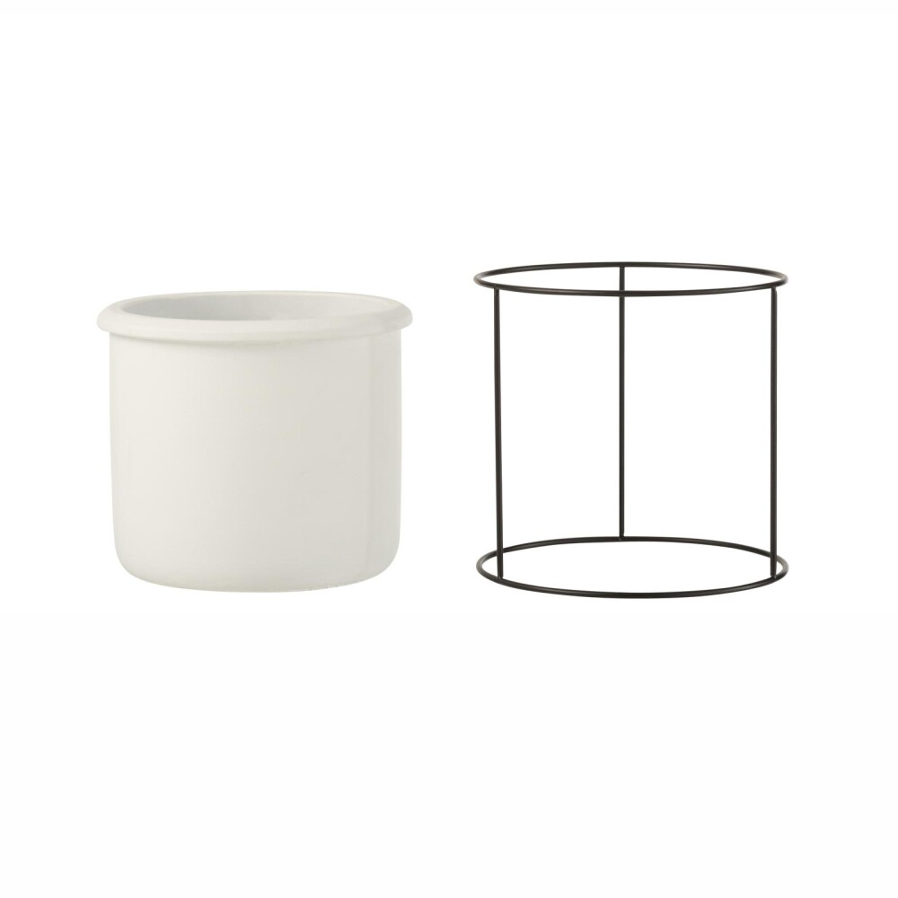MACETA SMALL ARENA-Y-CEMENTO BLANCO COLGANTE