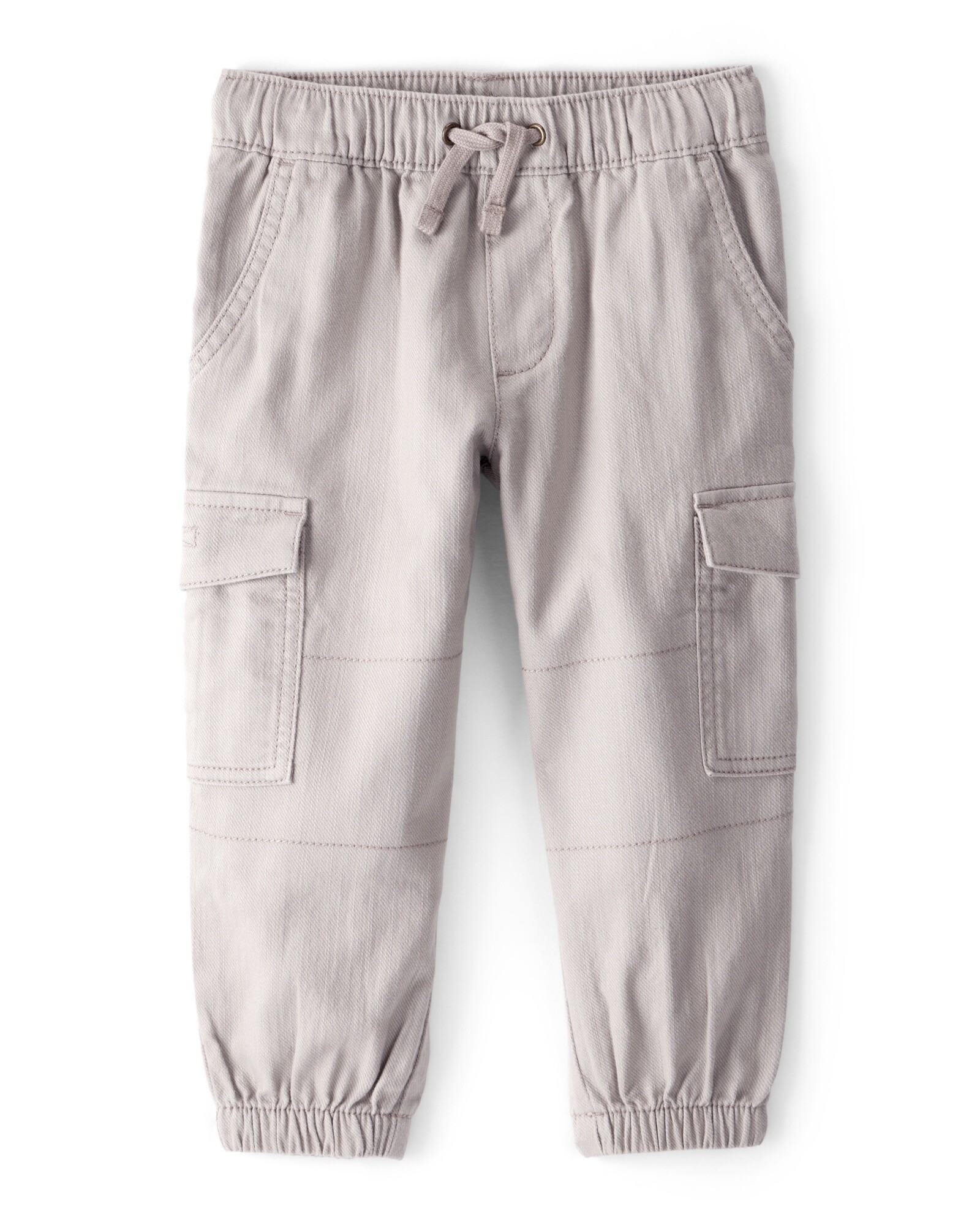Pantalón cargo de algodón, gris Sin color