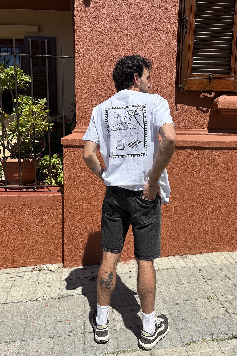 Camiseta Playa Brixton Blanca