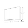 Botiquín Gabriela 90cm Blanco Botiquín Gabriela 90cm Blanco