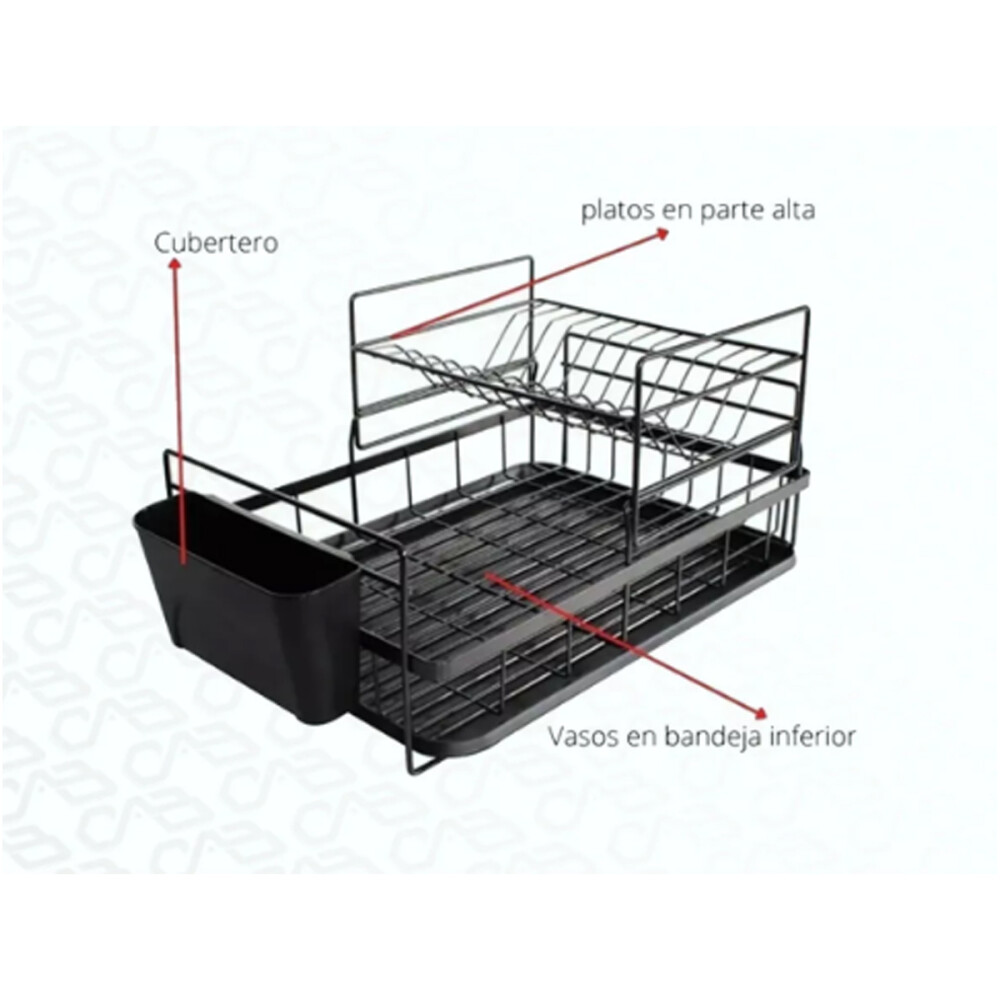 Escurridor Para Platos con Bandeja Escurridor Para Platos con Bandeja