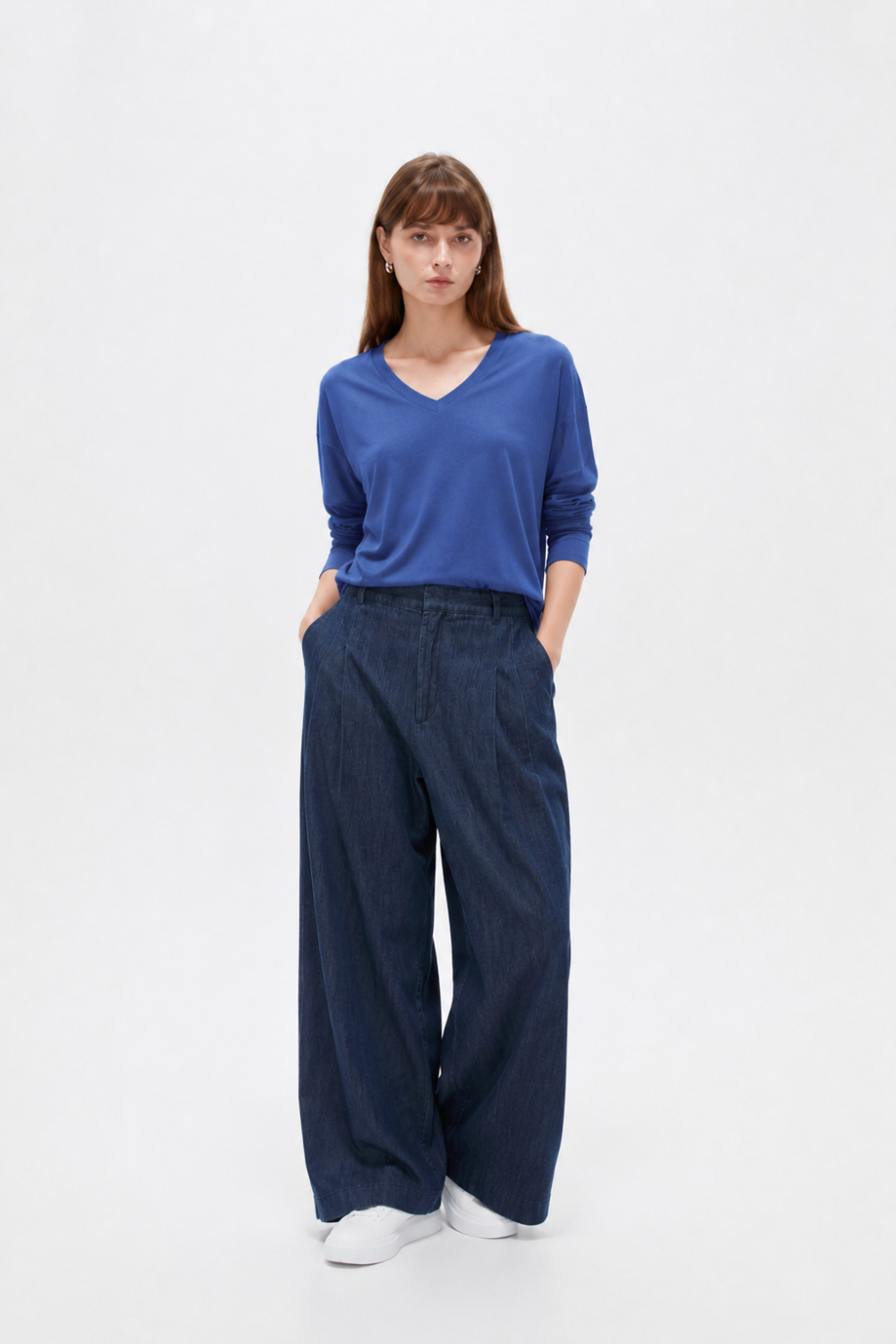 Remera Linie Azul Oscuro