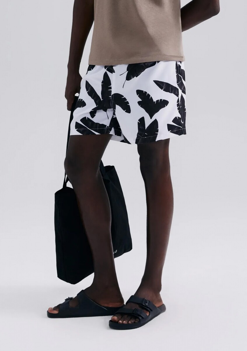 SHORT DE PLAYA - BLANCO 