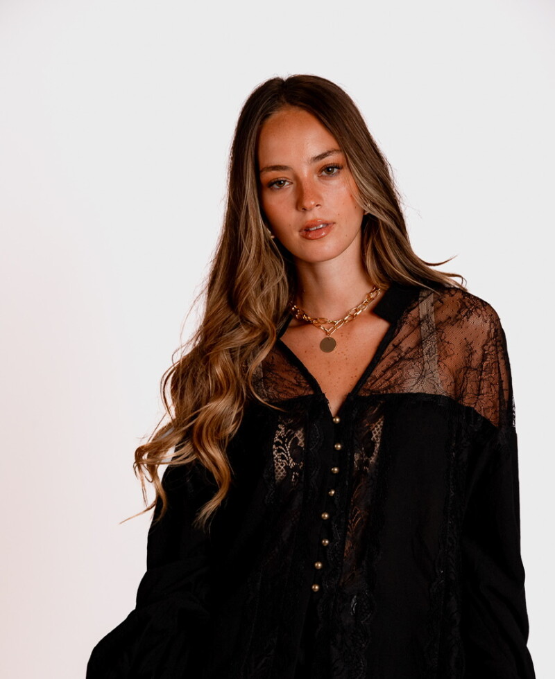 Camisa Viena negro