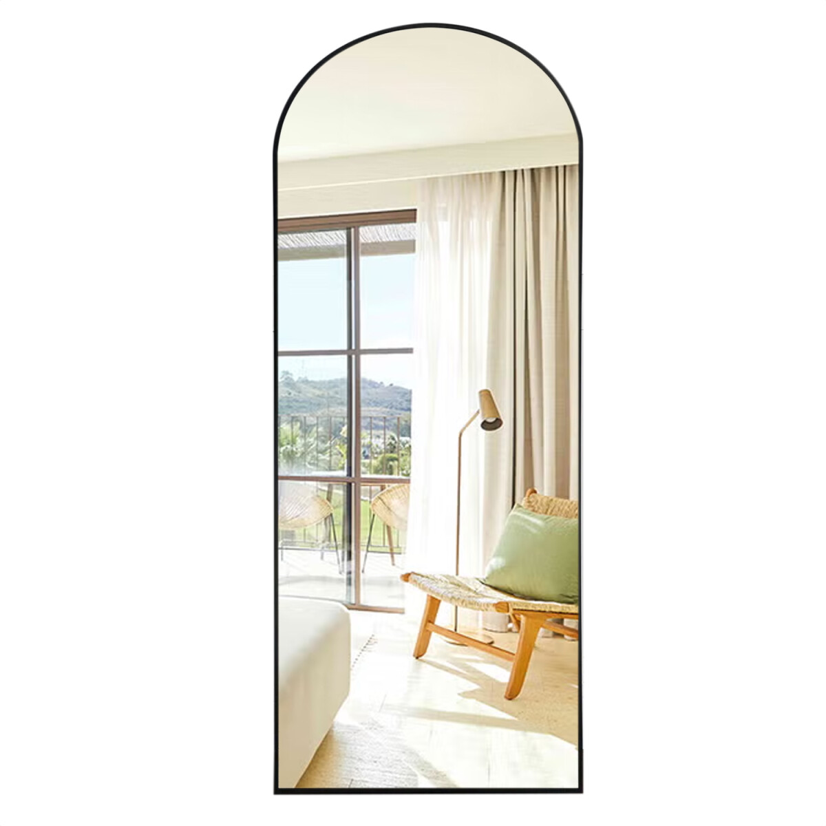 Espejo Medio Punto Entero F-m02 De 140 X 80cm - TRANSPARENTE 