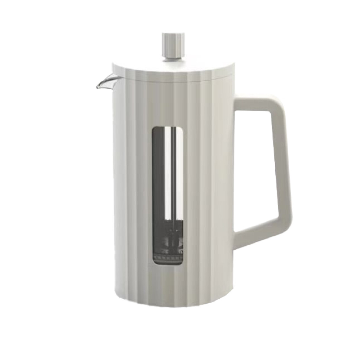 CAFETERA/TETERA FRENCH 1000ML BOROSILICATO/PP BLANCO CATANIA 