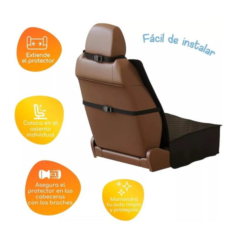 Cubre Asiento Delantero Auto Mascota Protector Impermeable Cubre Asiento Delantero Auto Mascota Protector Impermeable