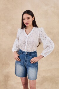 Blusa Calados Blanco