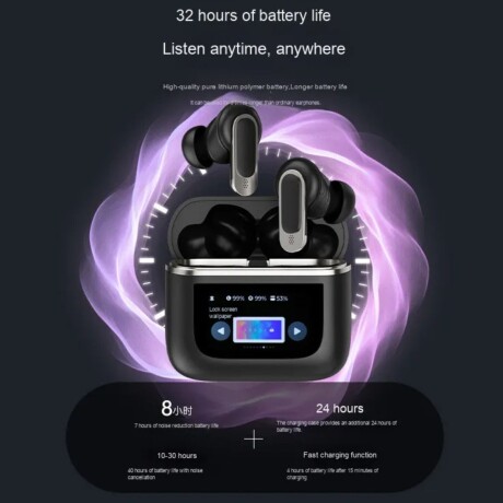 Auriculares inalámbricos A9 Plus con pantalla táctil V01