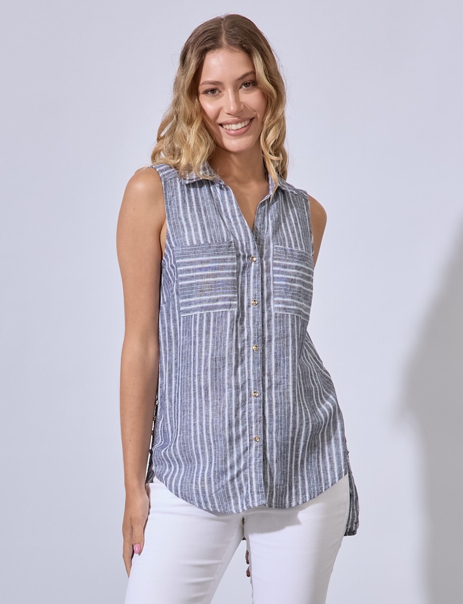 Camisola Lino - Gris/multi 