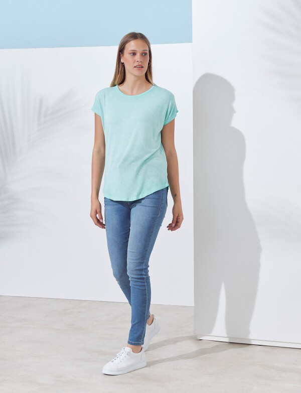Remera Modal VERDE AGUA