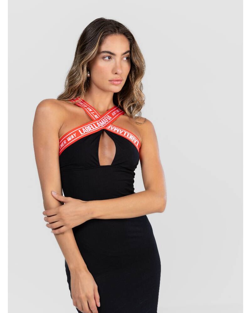 VESTIDO NEGRO LABELLAMAFIA Negro