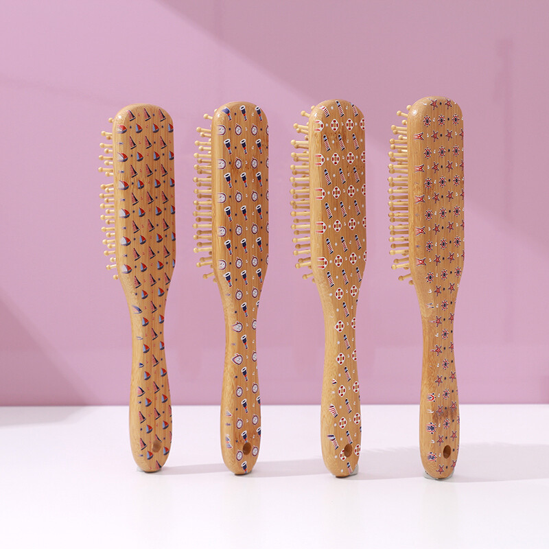 Cepillo De Pelo De Bambú Serie Náutica Unica