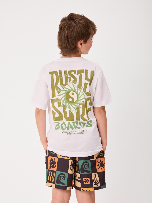 T-SHIRT AMSTER TEEN RUSTY Blanco