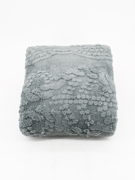 PIE DE CAMA FLANNEL DAMERO VERDE