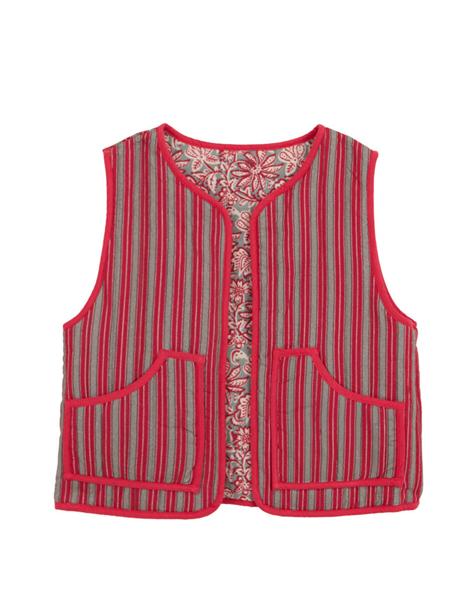 Chaleco Reversible Ac Verde Oscuro