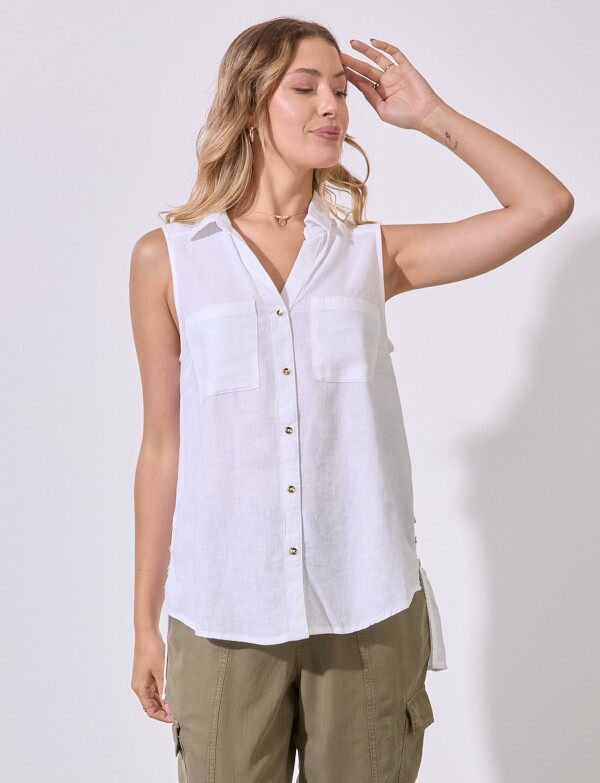 Camisola Lino BLANCO