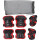 Set Protecciones 2 Rodillera +2 Codera +2 Muñequera Negro