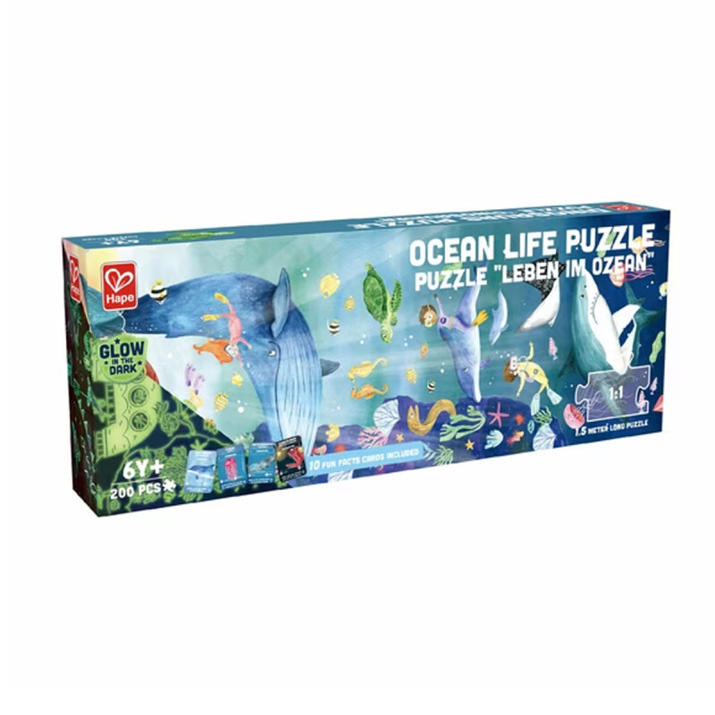 Puzzle Óceano Glow 1.5 m 200 piezas Hape Puzzle Óceano Glow 1.5 m 200 piezas Hape
