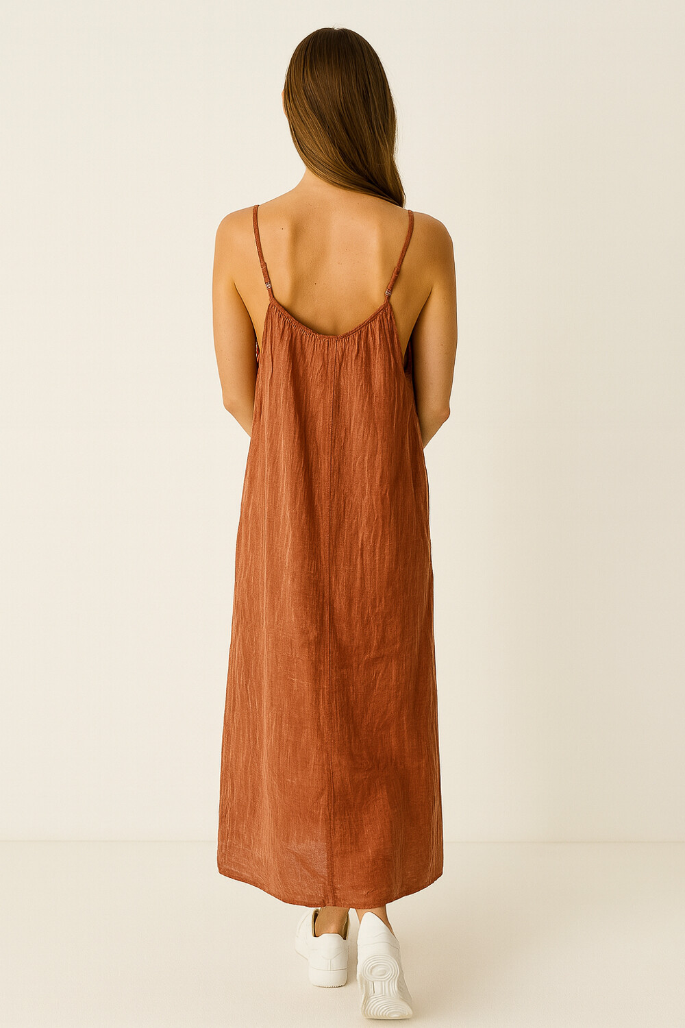 Vestido Gualu Terracota