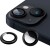 Vidrio Reforzado Para Cámara De iPhone 14 Borde Colores Color Variante Negro