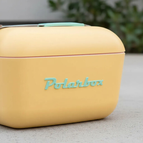 Conservadora Térmica Retro 20L Polarbox Playa Camping Viajes Amarillo/verde Agua