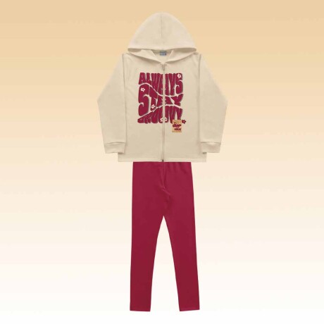 Conjunto niña campera y calza Conjunto niña campera y calza