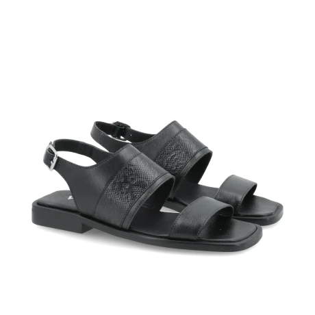 SANDALIAS VENET - CUERO DALILA NEGRO