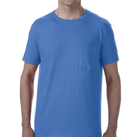Camiseta Básica Con Bolsillo Azul marino