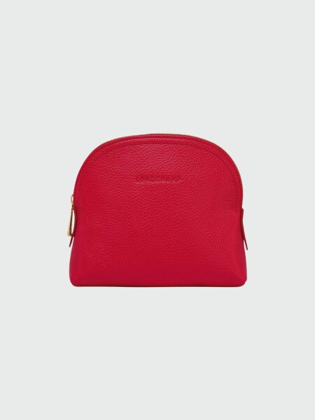 Longchamp -Neceser de cuero,Le foulonné Rojo