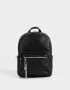 Mochilas Urbanas Mochila Con Charm Negro - Negro