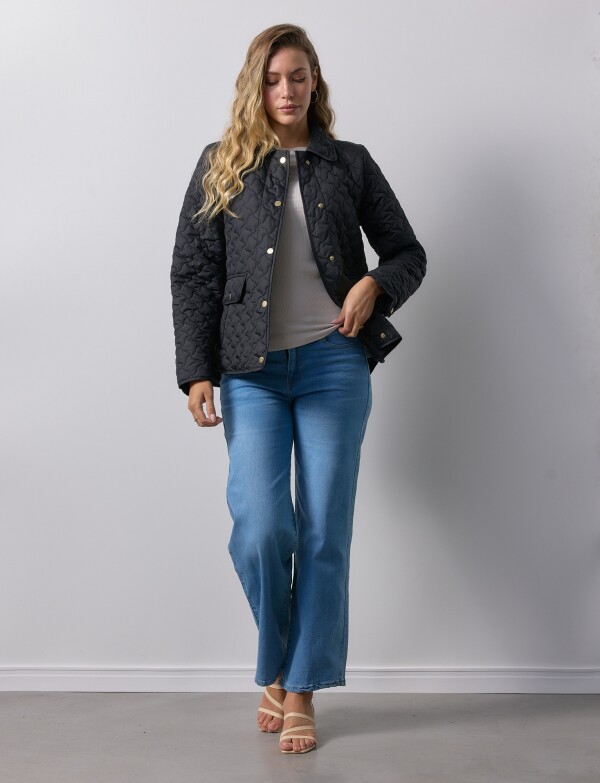 Campera Capitoneada NEGRO