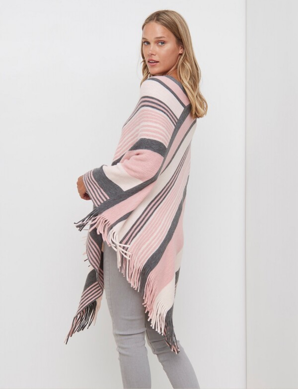Poncho Soft ROSA/MULTI